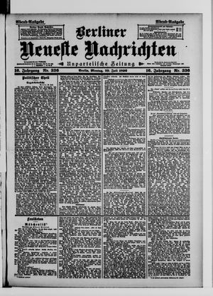 Berliner Neueste Nachrichten vom 20.07.1896