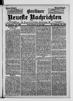 Berliner Neueste Nachrichten vom 22.07.1896