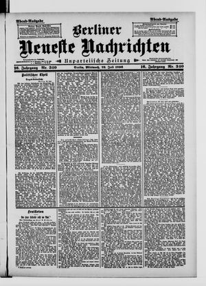Berliner Neueste Nachrichten vom 22.07.1896
