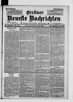 Berliner Neueste Nachrichten vom 30.07.1896