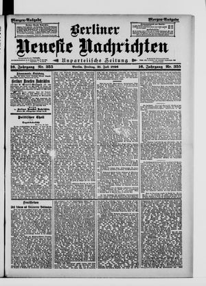 Berliner Neueste Nachrichten vom 31.07.1896