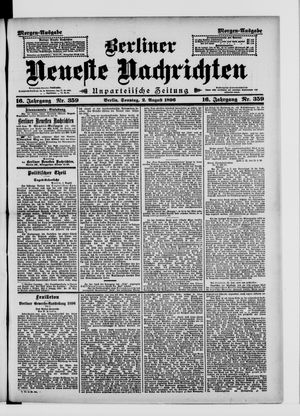 Berliner Neueste Nachrichten vom 02.08.1896