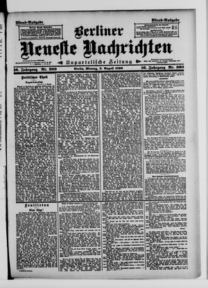 Berliner Neueste Nachrichten vom 03.08.1896