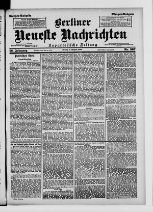 Berliner Neueste Nachrichten vom 07.08.1896