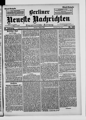 Berliner Neueste Nachrichten vom 07.08.1896