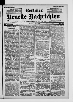 Berliner Neueste Nachrichten vom 08.08.1896