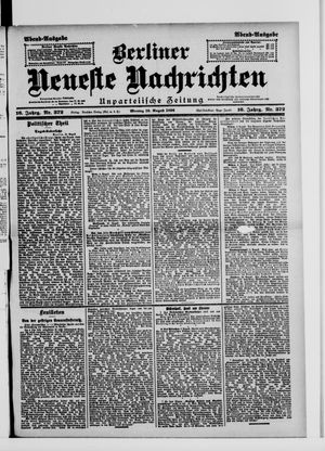 Berliner Neueste Nachrichten vom 10.08.1896