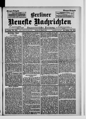 Berliner Neueste Nachrichten on Aug 11, 1896