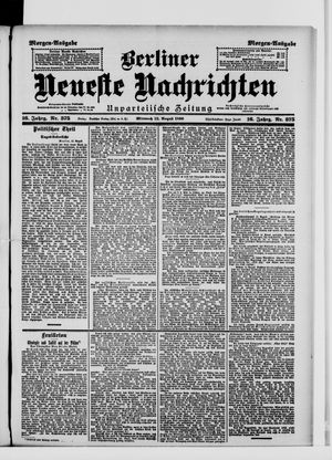 Berliner Neueste Nachrichten vom 12.08.1896