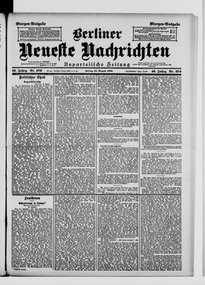Berliner Neueste Nachrichten vom 14.08.1896