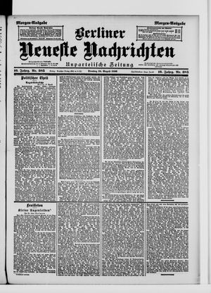 Berliner Neueste Nachrichten vom 18.08.1896