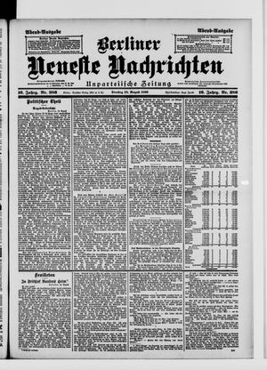 Berliner Neueste Nachrichten vom 18.08.1896