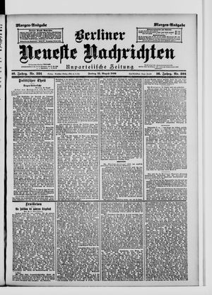 Berliner Neueste Nachrichten vom 21.08.1896