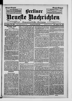 Berliner Neueste Nachrichten vom 25.08.1896