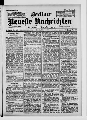 Berliner Neueste Nachrichten on Aug 27, 1896