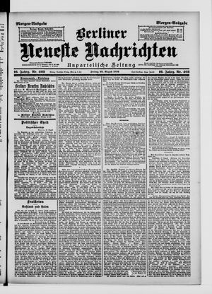 Berliner Neueste Nachrichten on Aug 28, 1896