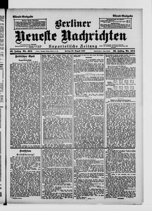 Berliner Neueste Nachrichten on Aug 28, 1896