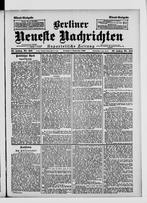 Berliner Neueste Nachrichten vom 01.09.1896