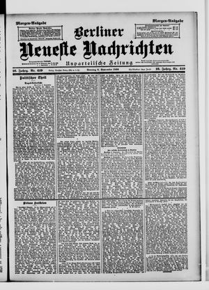 Berliner Neueste Nachrichten vom 06.09.1896