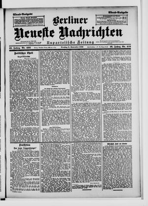 Berliner Neueste Nachrichten on Sep 8, 1896