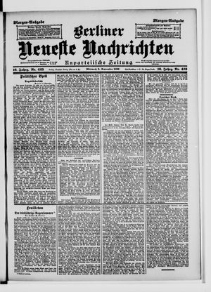 Berliner Neueste Nachrichten vom 09.09.1896