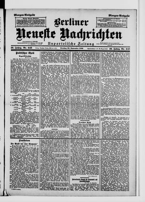 Berliner Neueste Nachrichten on Sep 22, 1896
