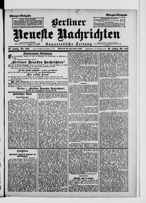 Berliner Neueste Nachrichten vom 23.09.1896