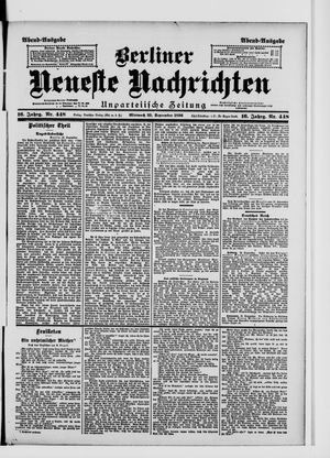 Berliner Neueste Nachrichten vom 23.09.1896