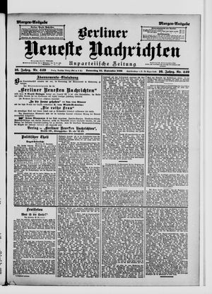 Berliner Neueste Nachrichten vom 24.09.1896