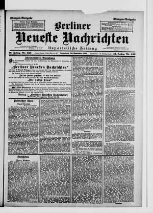 Berliner Neueste Nachrichten vom 26.09.1896