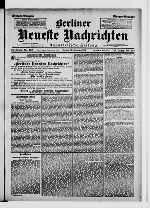 Berliner Neueste Nachrichten vom 29.09.1896