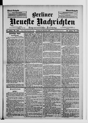Berliner Neueste Nachrichten vom 29.09.1896