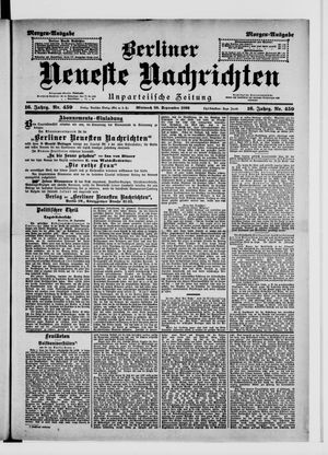 Berliner Neueste Nachrichten vom 30.09.1896