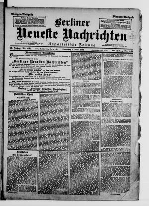 Berliner Neueste Nachrichten vom 01.10.1896