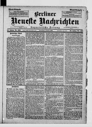 Berliner Neueste Nachrichten vom 01.10.1896