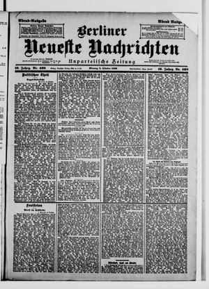 Berliner Neueste Nachrichten vom 05.10.1896