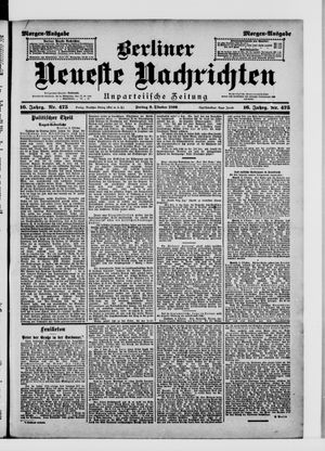 Berliner Neueste Nachrichten vom 09.10.1896