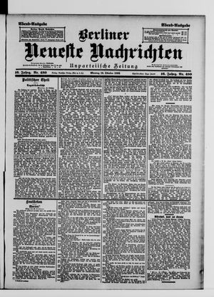 Berliner Neueste Nachrichten vom 12.10.1896