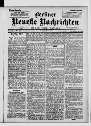 Berliner Neueste Nachrichten vom 13.10.1896