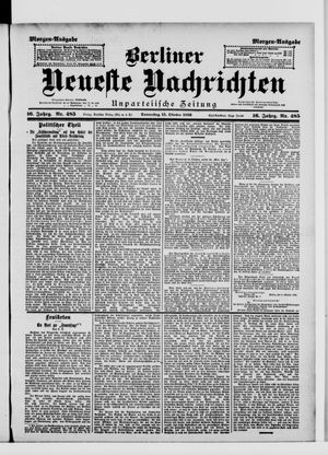 Berliner Neueste Nachrichten vom 15.10.1896
