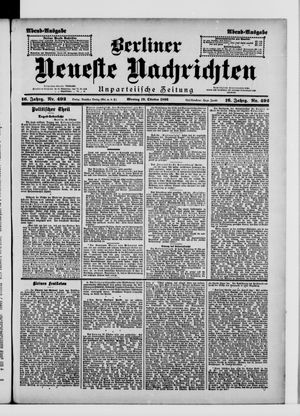 Berliner Neueste Nachrichten vom 19.10.1896