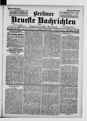 Berliner Neueste Nachrichten vom 22.10.1896