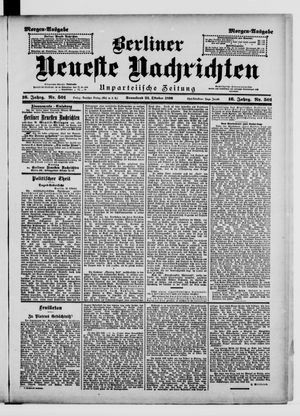 Berliner Neueste Nachrichten vom 24.10.1896