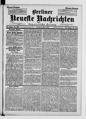 Berliner Neueste Nachrichten vom 27.10.1896