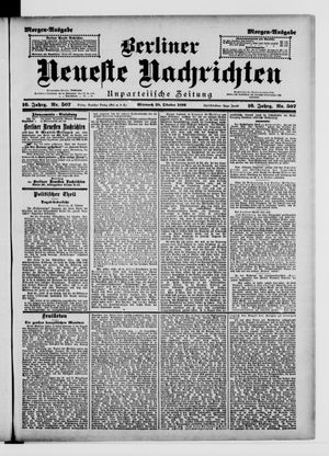 Berliner Neueste Nachrichten on Oct 28, 1896