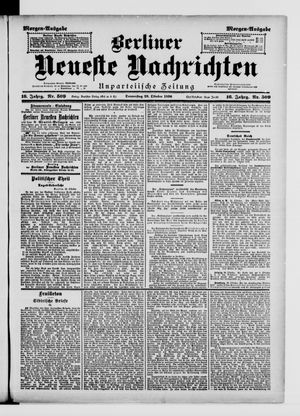 Berliner Neueste Nachrichten vom 29.10.1896
