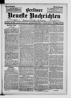 Berliner Neueste Nachrichten vom 29.10.1896