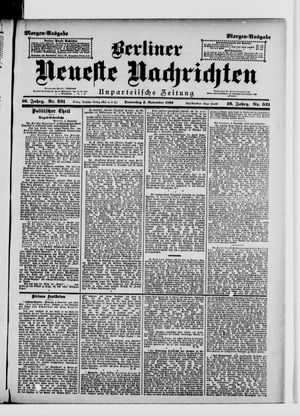 Berliner Neueste Nachrichten vom 05.11.1896