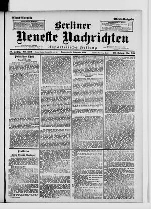 Berliner Neueste Nachrichten vom 05.11.1896