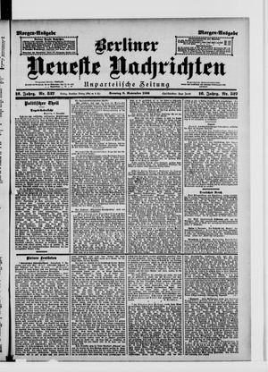 Berliner Neueste Nachrichten vom 08.11.1896